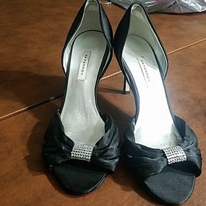 Black heels with jewels